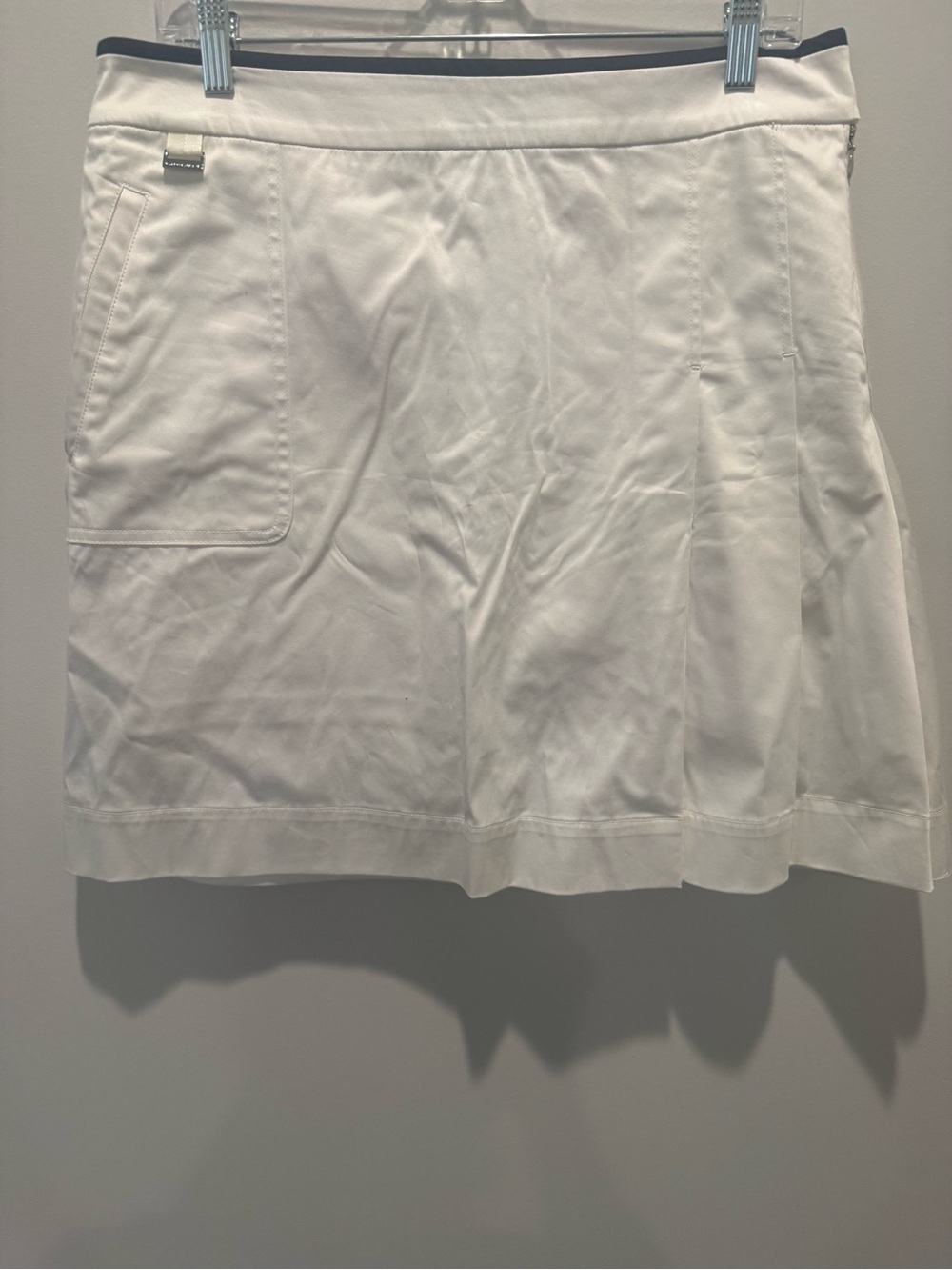 Ralph Lauren White Golf Skirt with Navy Trim NWT